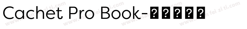 Cachet Pro Book字体转换